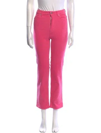 Pre-owned Rolla's Mid-rise Straight Leg Jeans W/ Tags In Pink