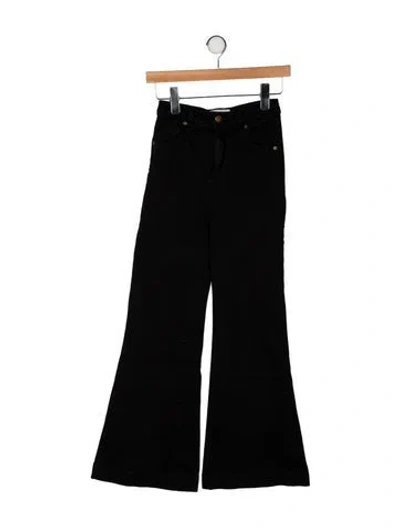 Pre-owned Rolla's Mid-rise Wide Leg Jeans In Black