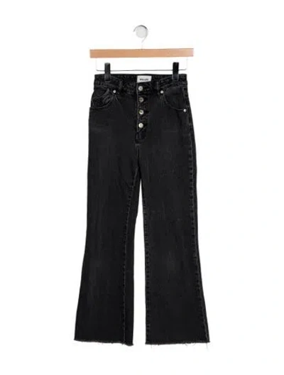 Pre-owned Rolla's Mid-rise Wide Leg Jeans In Gray