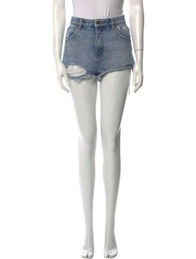 Pre-owned Rolla's Mini Shorts In Blue