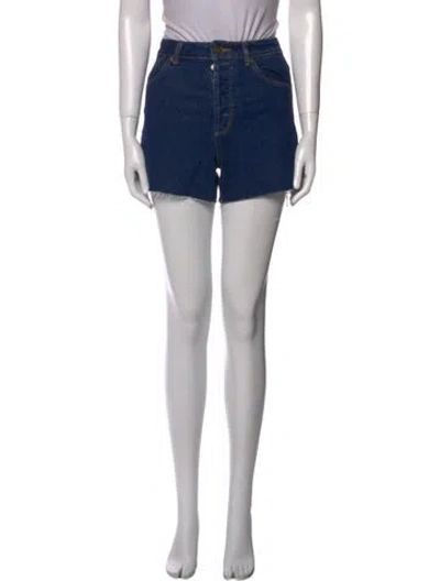 Pre-owned Rolla's Mini Shorts In Blue