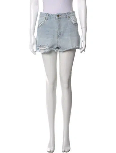 Pre-owned Rolla's Mini Shorts In Blue