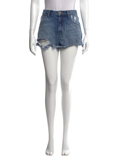 Pre-owned Rolla's Mini Shorts In Blue
