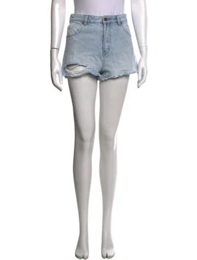 Pre-owned Rolla's Mini Shorts In Blue
