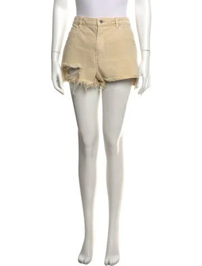 Pre-owned Rolla's Mini Shorts In Neutrals