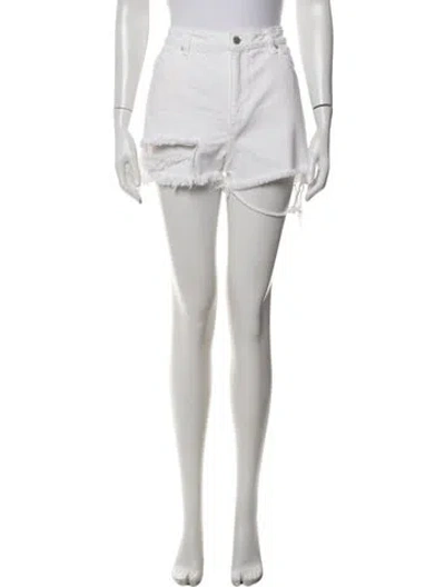 Pre-owned Rolla's Mini Shorts In White