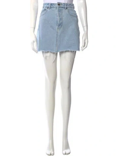 Pre-owned Rolla's Mini Skirt In Blue