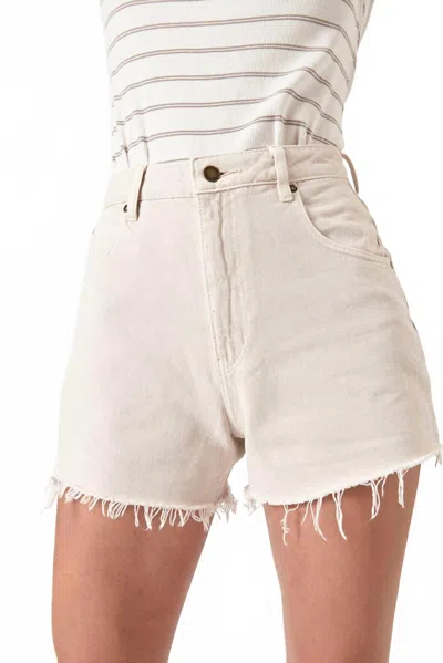 Rolla's Mirage High Rise Short In Salt In Neutral