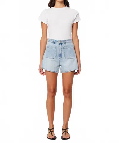 Rolla's Mirage High Waist Jean Shorts In Lyocell Blue