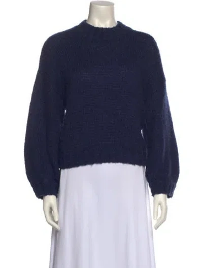 Pre-owned Rolla's Mock Neck Sweater In Blue