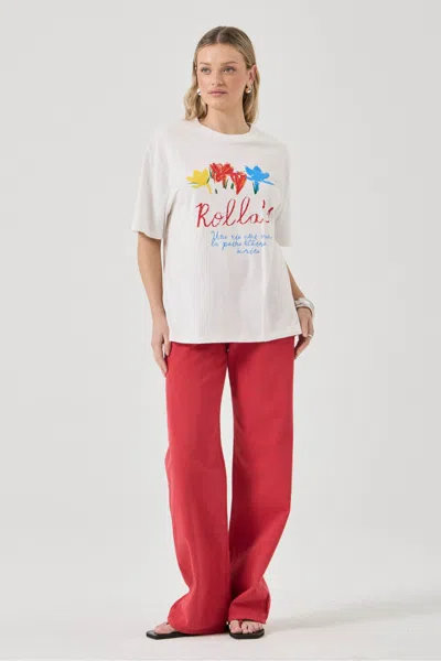 Rolla's Off Duty Tee In Neutral