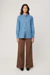 Rolla's Original Denim Shirt In Brad Blue