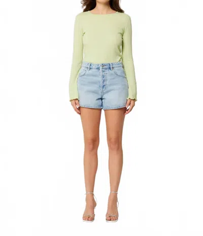 Rolla's Original High Waist Jean Shorts In Light Blue
