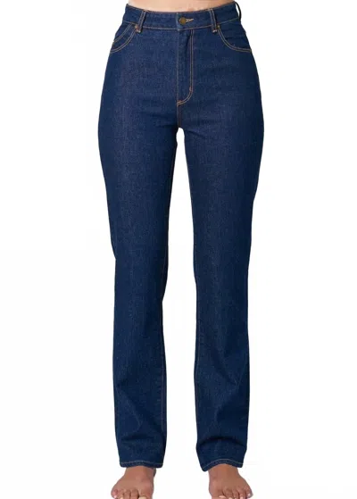 Rolla's Original Straight Jeans In Rinse Blue
