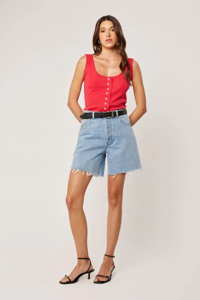 Rolla's Paloma Pointelle Tank In Red