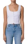 Rolla's Paloma Sleeveless Top In Vintage White In White