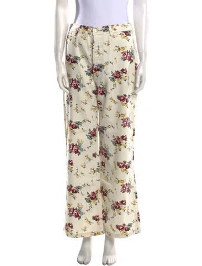 Pre-owned Rolla's Printed Wide Leg Pants W/ Tags In Neutral