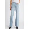 Rolla's 90s Relaxed Faded Blue High Waist Nonstretch Straight Leg Jeans
