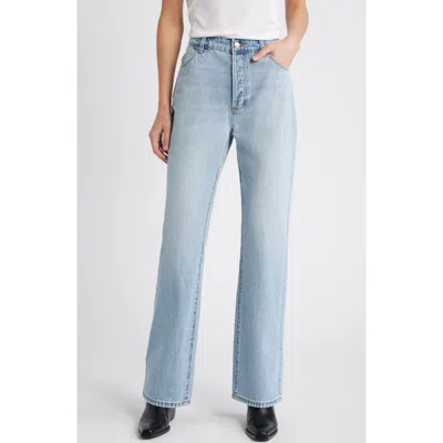 ROLLA'S ROLLA’S 90S RELAXED FADED BLUE HIGH WAIST NONSTRETCH STRAIGHT LEG JEANS