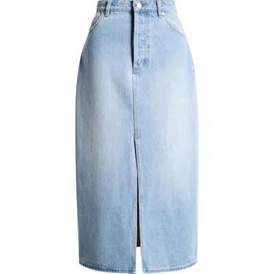 Rolla's Chicago Oldstone Denim Skirt In Vintage Blue