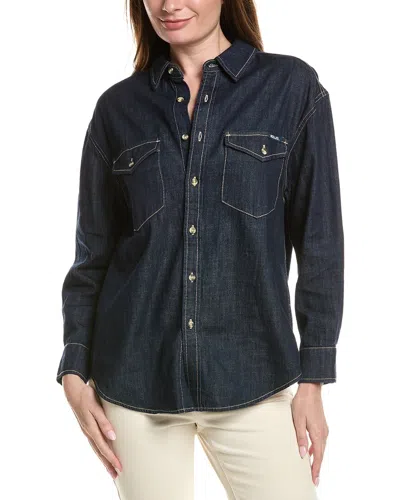 Rolla's Classic Denim Shirt In Blue