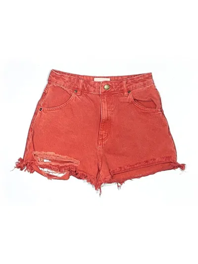Pre-owned Rolla's Denim Shorts In Red