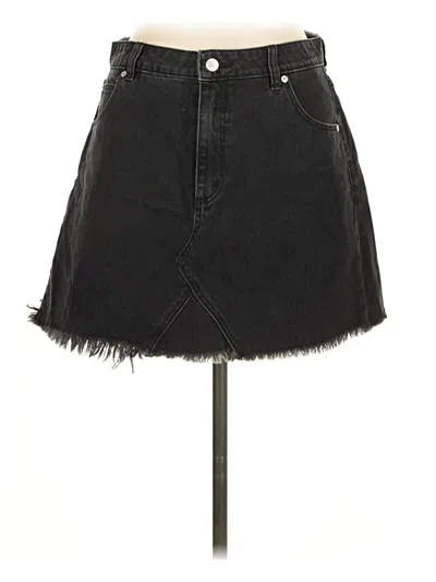 Pre-owned Rolla's Denim Skirt In Black