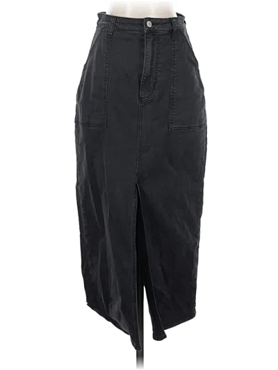 Pre-owned Rolla's Denim Skirt In Black