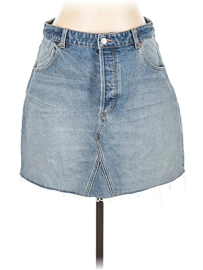 Pre-owned Rolla's Denim Skirt In Blue