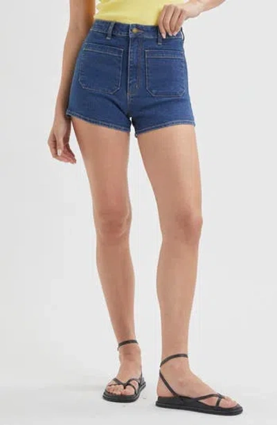Rolla's Dusters Short Billie Jeans In Vintage Indigo In Billie Blue