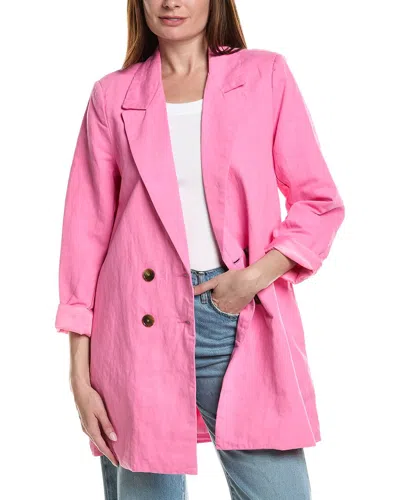 Rolla's Helene Linen-blend Jacket In Pink