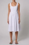 Rolla's Leonie Sleeveless Midi Dress In White