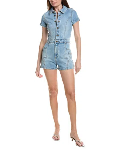 Rolla's Lightening Romper Sailor Jumpsuit Jean In Blue