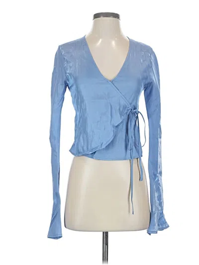 Pre-owned Rolla's Long Sleeve Blouse In Blue