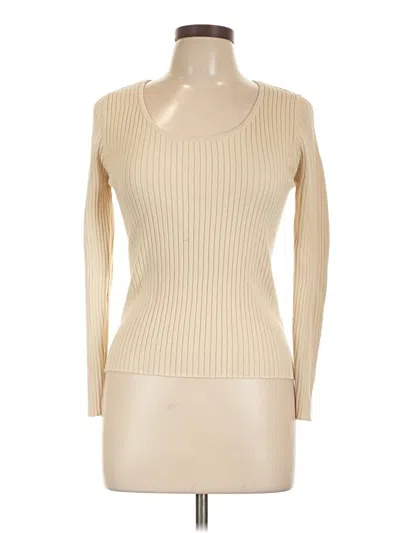 Pre-owned Rolla's Long Sleeve Top Ivory Turtleneck Tops