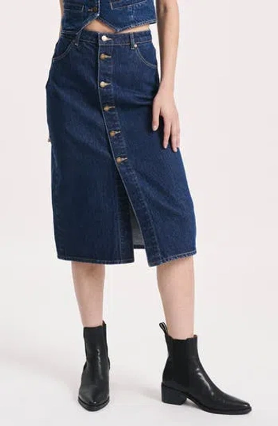 Rolla's Melrose Skirt In Organic Vintage Blue