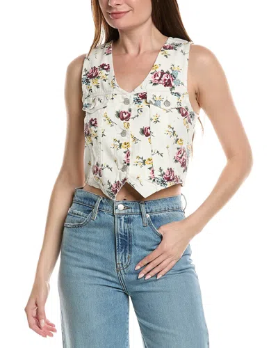 Rolla's Morgan Floral Vest In White