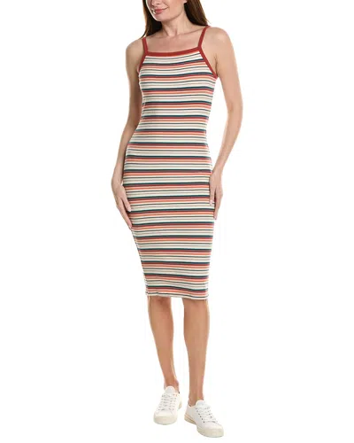Rolla's Rib Naomi Dazed Stripe Dress Jean In Red