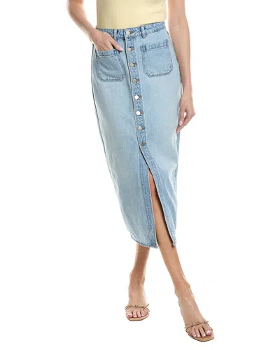 Rolla's Sailor Denim Maxi Skirt In Blue