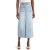 Rolla's Sailor Denim Maxi Skirt In Light Vintage Blue