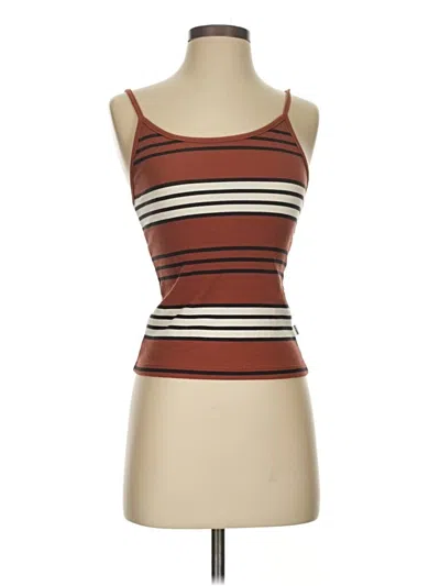 Pre-owned Rolla's Tank Top Brown Strapless Neckline Tops