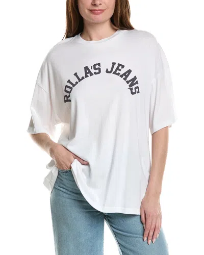 Rolla's Varsity Super Slouch T-shirt In White