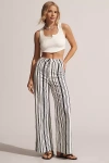 Rolla's Sailor High-rise Crop Wide-leg Jeans In White