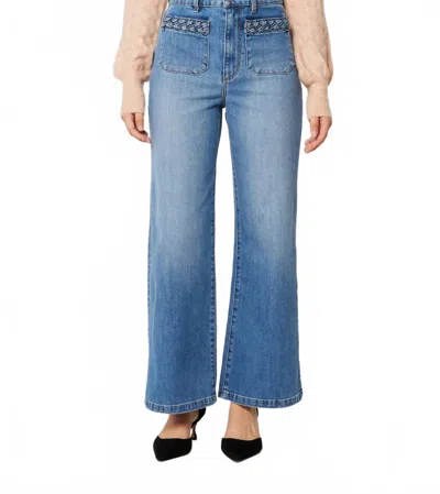 Rolla's Sailor High Rise Wide Leg Jeans In Canyon Mid Vintage Blue