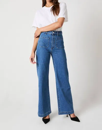 Rolla's Sailor Jean In Ashley Blue In Mid Blue