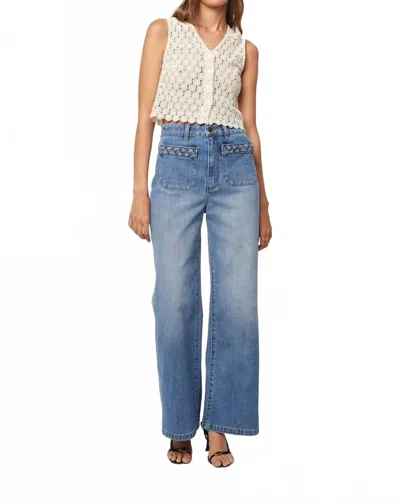 Rolla's Sailor Jean In Canyon Blue In White