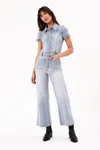 Rolla's Sailor Denim Jumpsuit In Light Vintage Blue