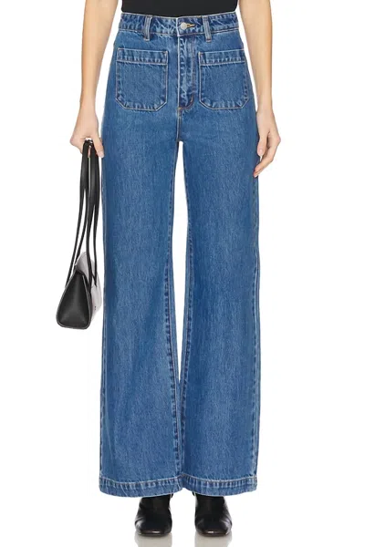 Rolla's Sailor Long Jean In Eco Ruby Blue