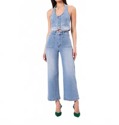 Rolla's Sailor Ranch Ankle Length Jeans In Chloe Vintage Blue Wash