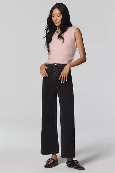 Rolla's Sailor Scoop High-rise Wide-leg Jeans In Black
